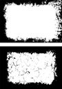 Grunge Frame Design set, Dynamic Grunge Frame Design, Two Rectangular Frames Royalty Free Stock Photo