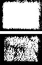 Grunge Frame Design set, Dynamic Grunge Frame Design, Two Rectangular Frames Royalty Free Stock Photo