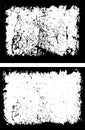 Grunge Frame Design set, Dynamic Grunge Frame Design, Two Rectangular Frames Royalty Free Stock Photo
