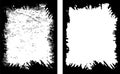 Grunge Frame Design set, Dynamic Grunge Frame Design, Two Rectangular Frames Royalty Free Stock Photo