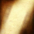 Grunge frame made from photo film strip Royalty Free Stock Photo