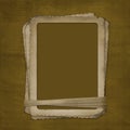 Grunge frame for photo on the abstract background Royalty Free Stock Photo