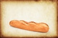 Grunge baguette bread Royalty Free Stock Photo