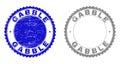 Grunge GABBLE Textured Watermarks Royalty Free Stock Photo