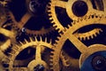 Grunge gear, cog wheels background. Industrial science Royalty Free Stock Photo