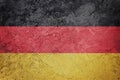 Grunge Germany flag. German flag with grunge texture Royalty Free Stock Photo