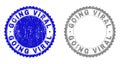 Grunge GOING VIRAL Scratched Stamp Seals Royalty Free Stock Photo