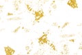 Grunge golden of cracks, scuffs, chips, stains, ink spots Royalty Free Stock Photo