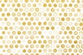 Grunge golden of cracks, scuffs, stains, on white background Royalty Free Stock Photo