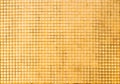 Grunge golden mosaic tiles texture