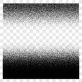Grunge gradient spray halftone and stipple transparent texture vector set, sand grainy texture background or distress