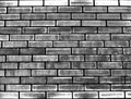Grunge graffity old white and black  brick wall. Royalty Free Stock Photo