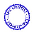 Grunge GRAND REOPENING Scratched Round Rosette Stamp