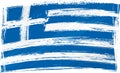 Grunge Greece flag