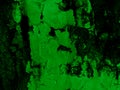 Grunge green and black color peal wall texture of concrete floor background for creation abstract. Royalty Free Stock Photo