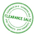 Grunge green clearance sale word round rubber stamp on white background Royalty Free Stock Photo