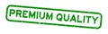 Grunge green premium quality word square rubber stamp on white background Royalty Free Stock Photo