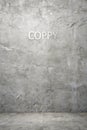 Grunge Grey Cement Concrete Floor with Wall Texture Royalty Free Stock Photo