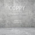 Grunge Grey Cement Concrete Floor with Wall Texture Royalty Free Stock Photo