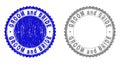 Grunge GROOM AND BRIDE Textured Stamp Seals