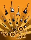 Grunge Guitar Background Royalty Free Stock Photo