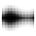 Grunge halftone spot. Black and white circle dots texture background. Spotted vector abstract texture