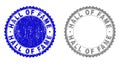 Grunge HALL OF FAME Textured Stamp Seals