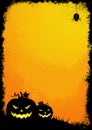 Grunge halloween border