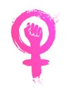 Vector illustration of Feminism symbol