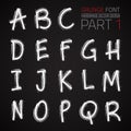 Grunge Hand Made Vector Font