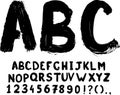 Grunge hand-written typeset