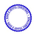 Grunge HAVE A JOYFUL CHRISTMAS Scratched Round Rosette Watermark