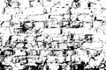 A grunge heavy texture, damaged old brick wall. Vector background illustration. Royalty Free Stock Photo