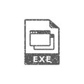 Grunge icon - Executable file format