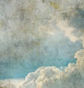 Grunge image of blue sky Royalty Free Stock Photo