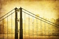 Grunge image of Golden Gate Bridge, San Francisco,