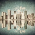 Grunge image of new york