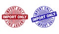 Grunge IMPORT ONLY Textured Round Stamps