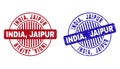 Grunge INDIA, JAIPUR Textured Round Watermarks