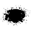 Grunge ink blot with streaks,splashes,spots,dots,streaks.Abstract spot.Splatters of paint, watercolor for Rorschach Test.Use for