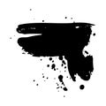 Grunge ink blot with streaks,splashes,spots,dots,streaks.Abstract spot.Splatters of paint, watercolor for Rorschach Test.Use for