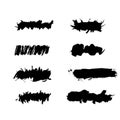 Grunge ink splat brush Royalty Free Stock Photo