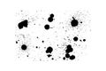 Grunge ink splat brush Royalty Free Stock Photo