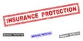 Grunge INSURANCE PROTECTION Textured Rectangle Watermarks