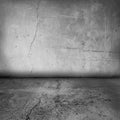 Grunge interior wall and floor Royalty Free Stock Photo