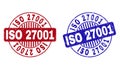 Grunge ISO 27001 Textured Round Watermarks