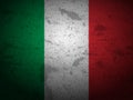 Grunge Italy flag