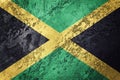 Grunge Jamaica flag. Jamaica flag with grunge texture. Royalty Free Stock Photo