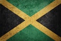 Grunge Jamaica flag. Jamaica flag with grunge texture Royalty Free Stock Photo