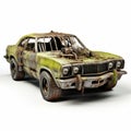 Grunge Junk Car 3d Model For Sale - Zombiecore Inspired
